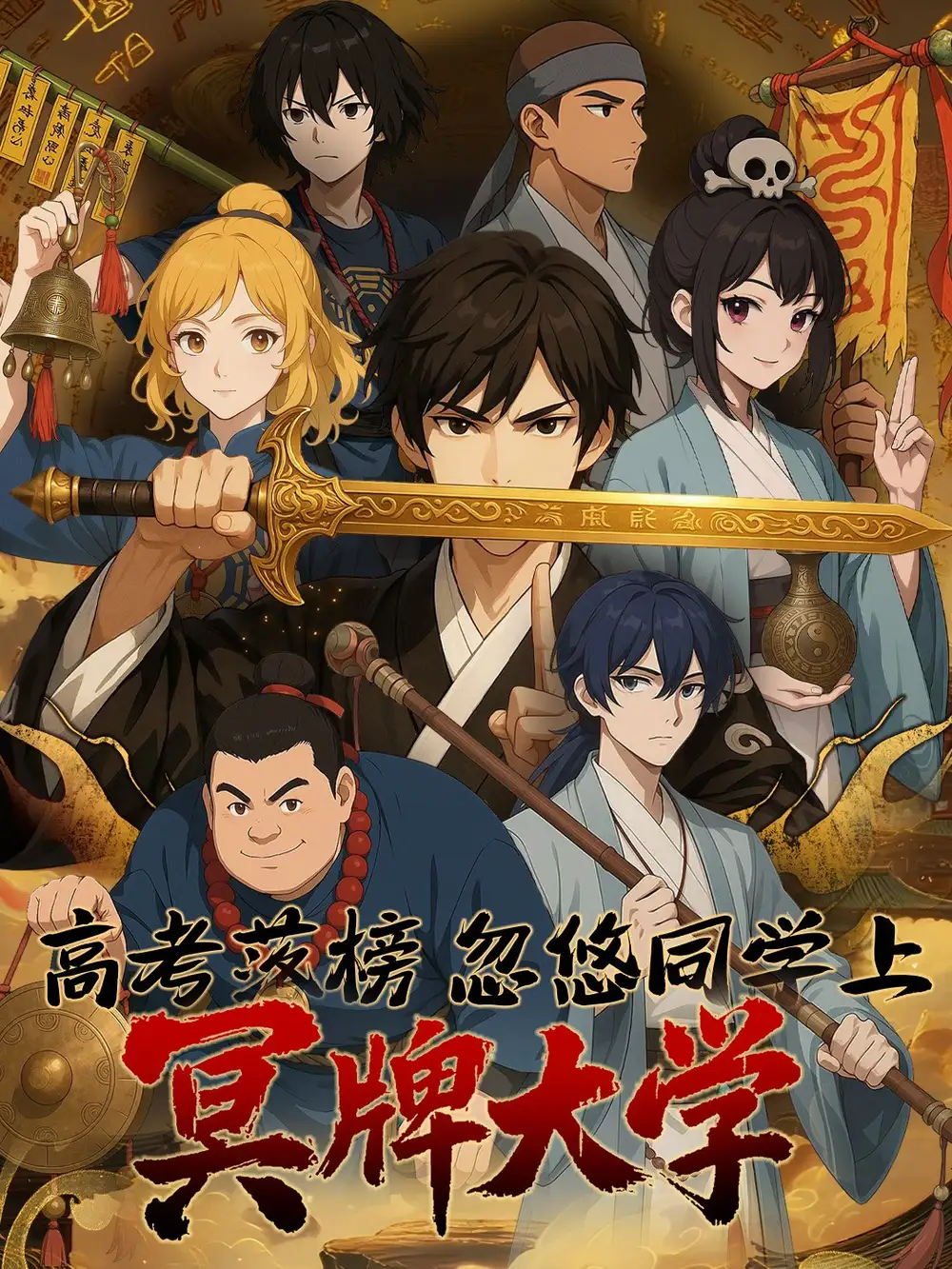 短剧《高考落榜，忽悠同学上冥牌大学》完整版全集免费观看大结局